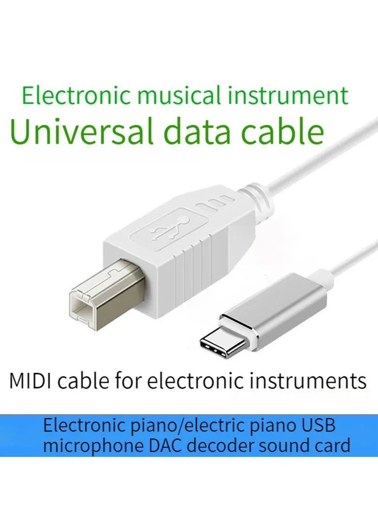 كابل الطابعة من النوع C إلى BM للآلات الموسيقية ولوحة مفاتيح البيانو-1