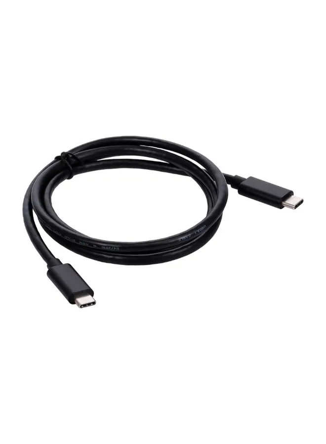 كابل للشحن ومزامنة البيانات بطرف Type-C إلى منفذ USB Type-C أسود-2