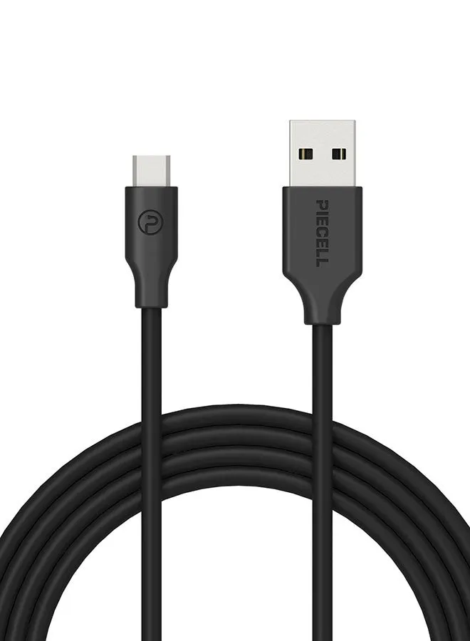 كابل شحن من Type-C إلى USB أسود-1