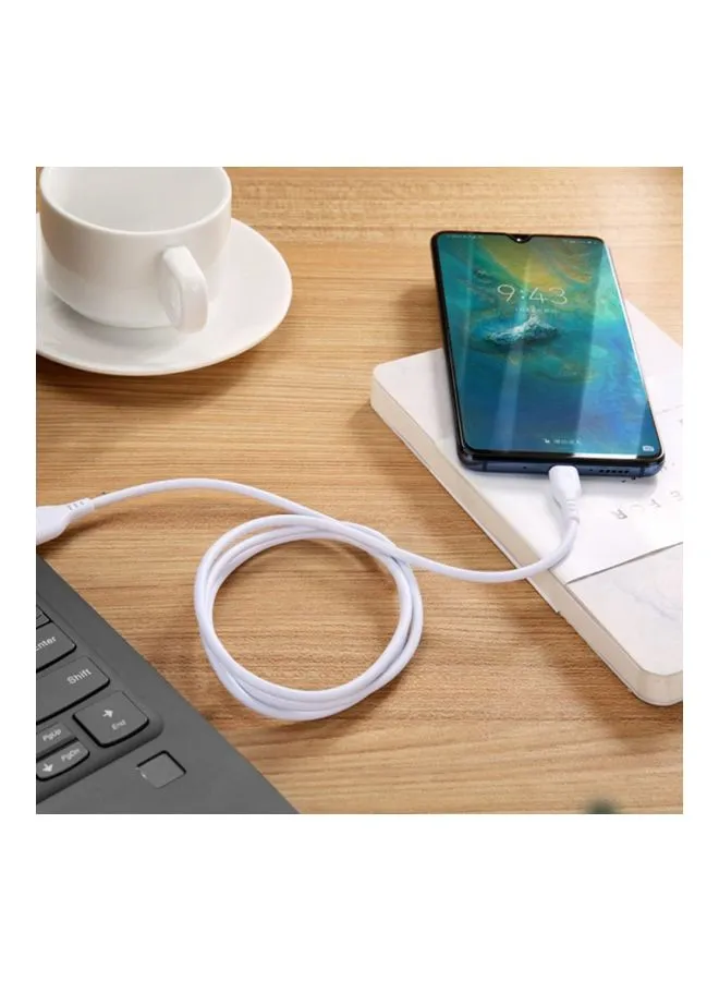 كابل بيانات نوع C إلى USB أبيض-2