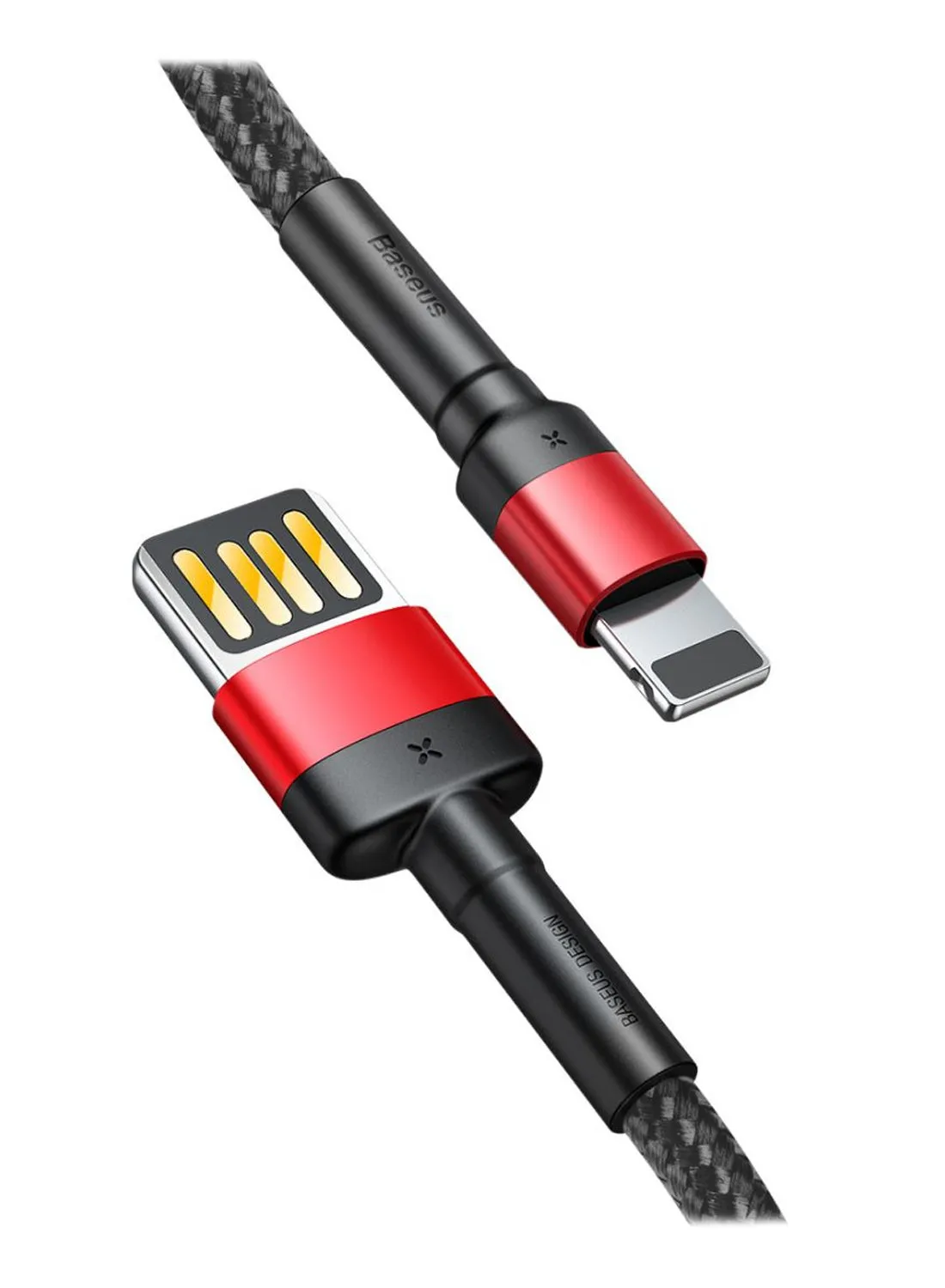 كابل شحن ومزامنة بيانات من Type-C إلى USB أسود/أحمر-1