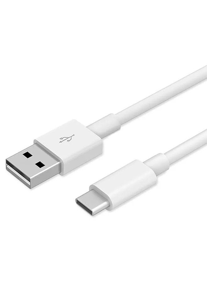 كابل للشحن ومزامنة البيانات بمنفذ USB وType C أبيض-2