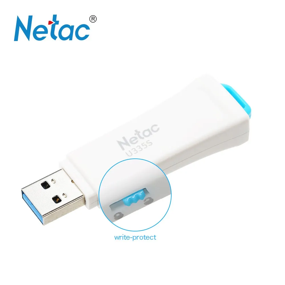 فلاش درايف U208S مزود بذاكرة سعة 32 جيجابايت وخاصية الحماية ضد الكتابة ومنفذ USB 2.0 C4838-32GB-L أبيض-2