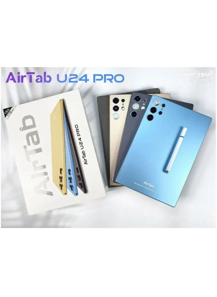 تابلت U24 Pro الذكي بشاشة 10.1 بوصة بدقة FHD وذاكرة وصول عشوائي 16 جيجابايت وذاكرة قراءة فقط 1 تيرابايت - مع لوحة مفاتيح باللغة العربية باللون الأزرق-2