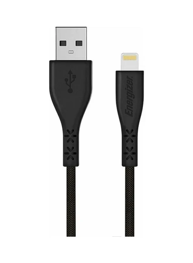 كابل USB-A إلى Lightning مضفر معدني فائق الجودة بطول 1.2 متر-1