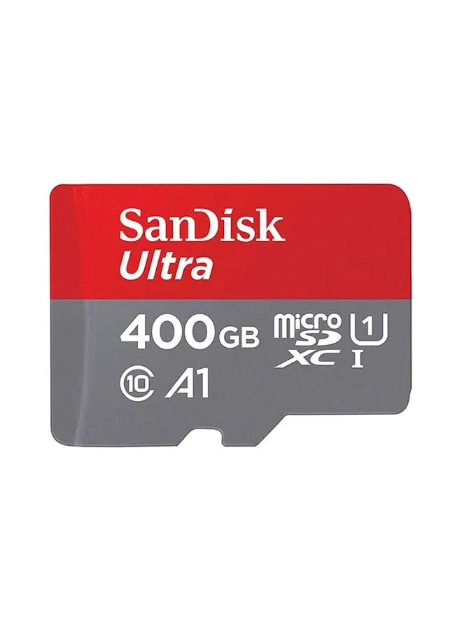 بطاقة ذاكرة ألترا SDSQUAR-400G-GN6MN مع محول - أحمر / رمادي 400.0 GB-1