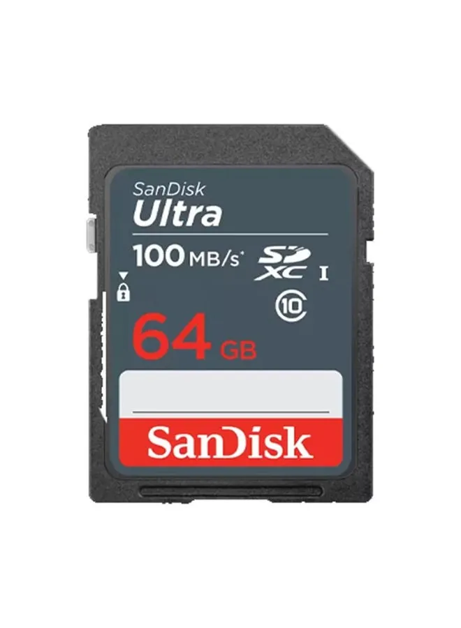 بطاقة Ultra SDXC UHS-I بسرعة 100 ميجابت في الثانية وذاكرة الكاميرا 64.0 جيجابايت 64 GB-1