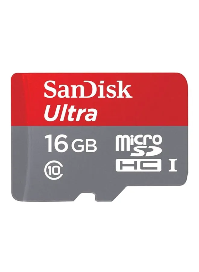 بطاقة ذاكرة ألترا UHS-I MicroSDHC مع محول رمادي / أحمر / أسود-2