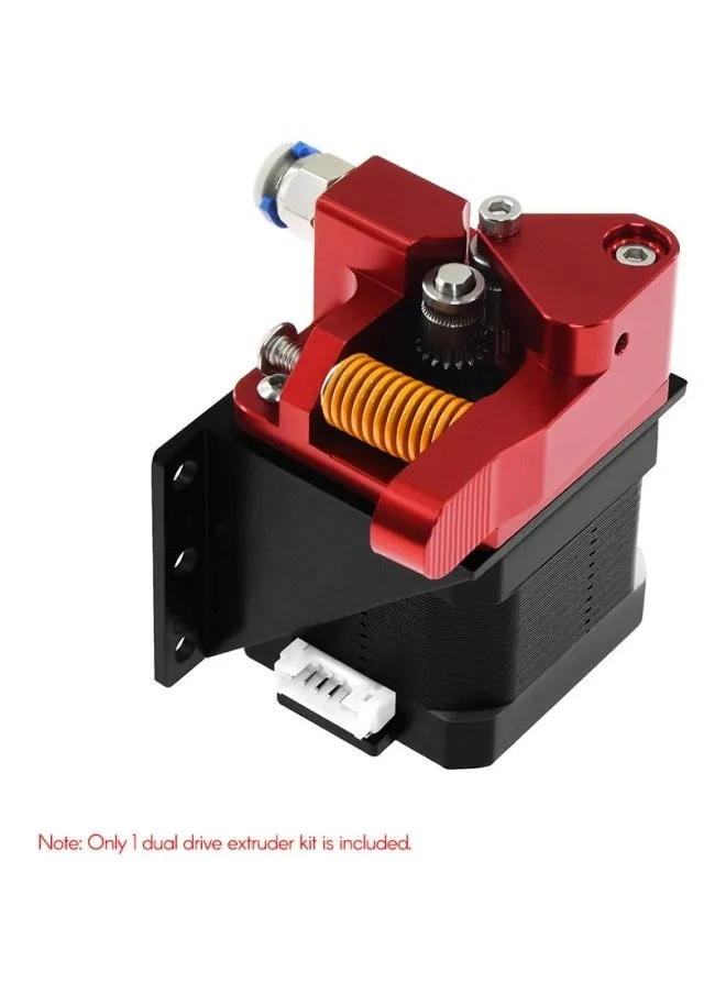 Upgraded Remote Dual Drive Gear Extruder Kit Red-2