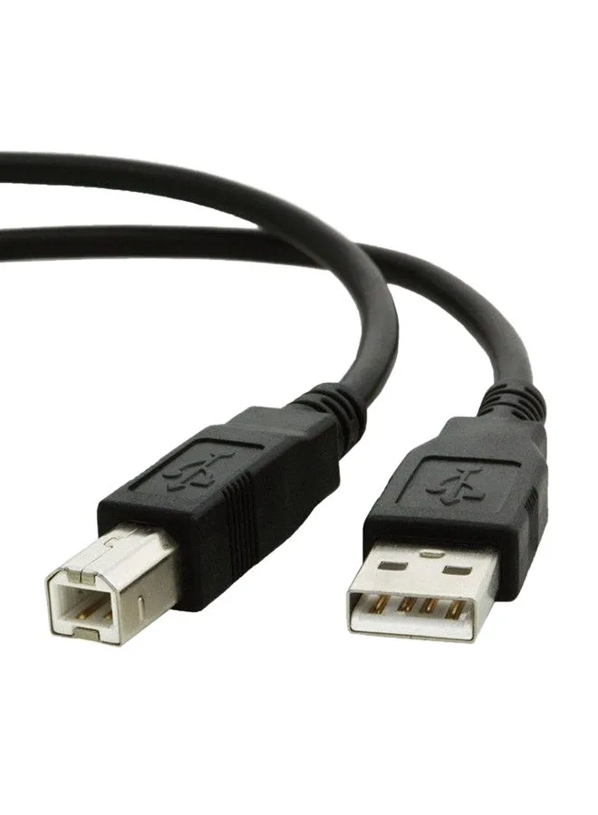 كابل USB 2.0 للطابعة المتوافقة المزودة بمنفذ USB أسود-1