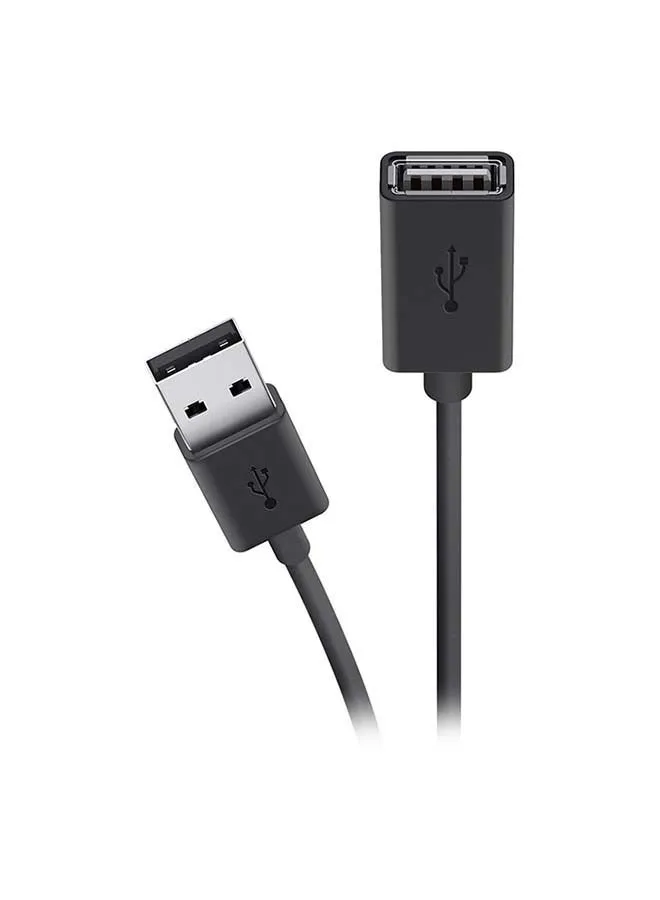 كابل تمديد USB 2.0 بطول 3 أمتار أسود-1