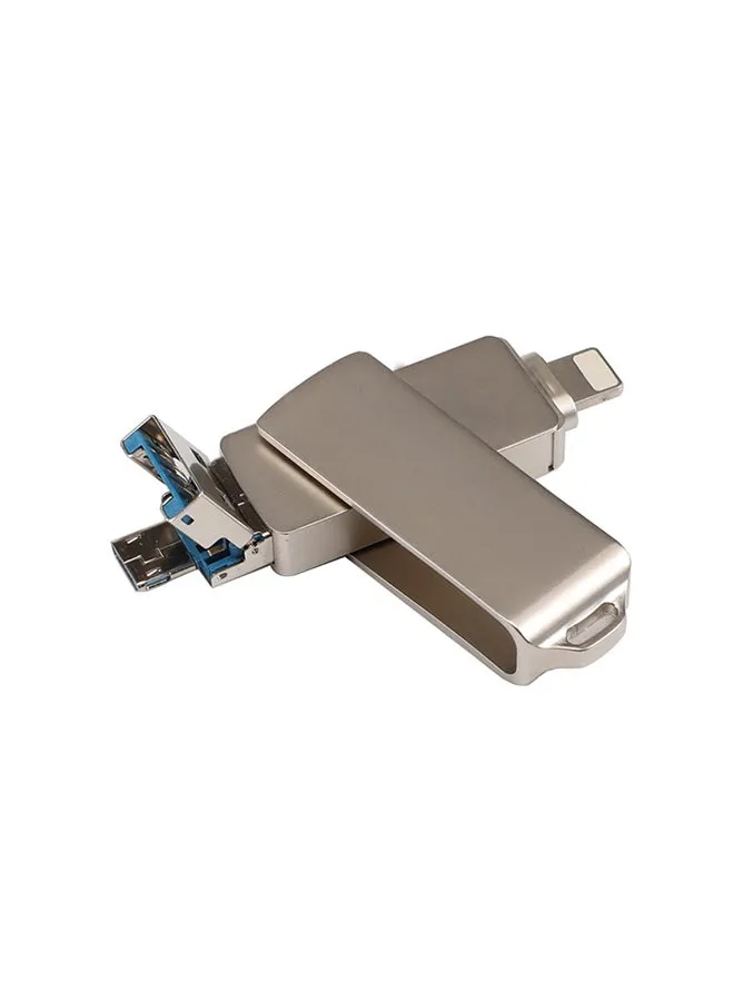 فلاش درايف بمنفذ USB 2.0 لأجهزة آيفون وآي باد C6244-16-L فضي-1