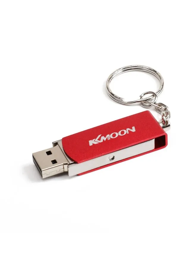 فلاش درايف USB 2.0 مع حلقة مفاتيح C7192R-64-L أحمر/فضي-2