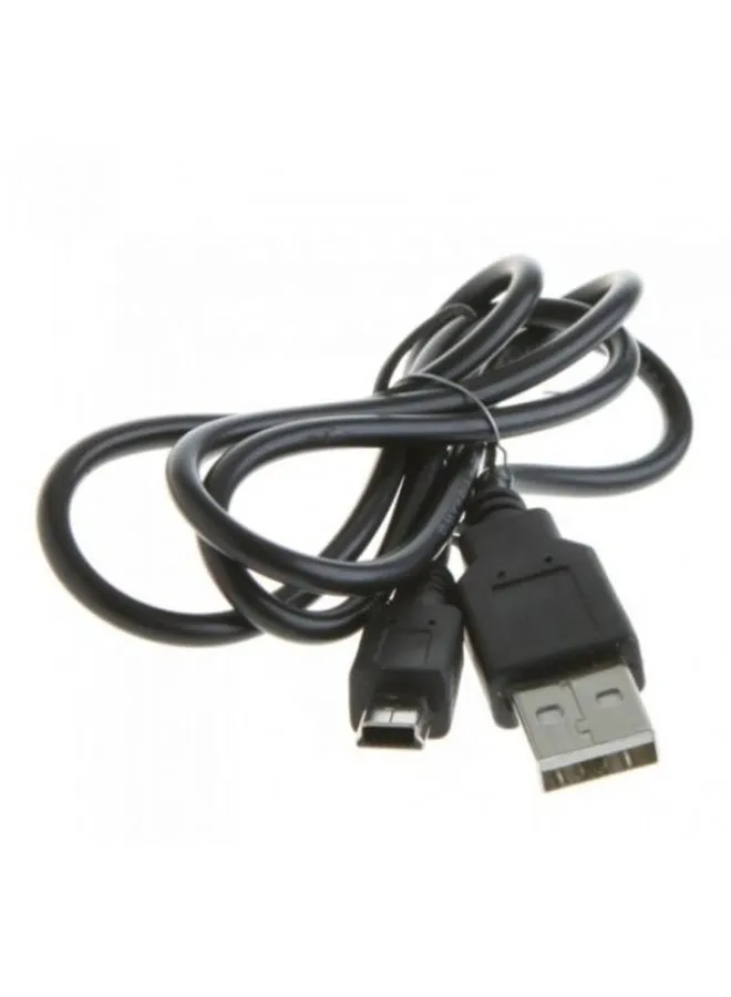 كابل بيانات عالي السرعة USB 2.0 ذكر A إلى ميني B بـ 5 دبابيس أسود-1