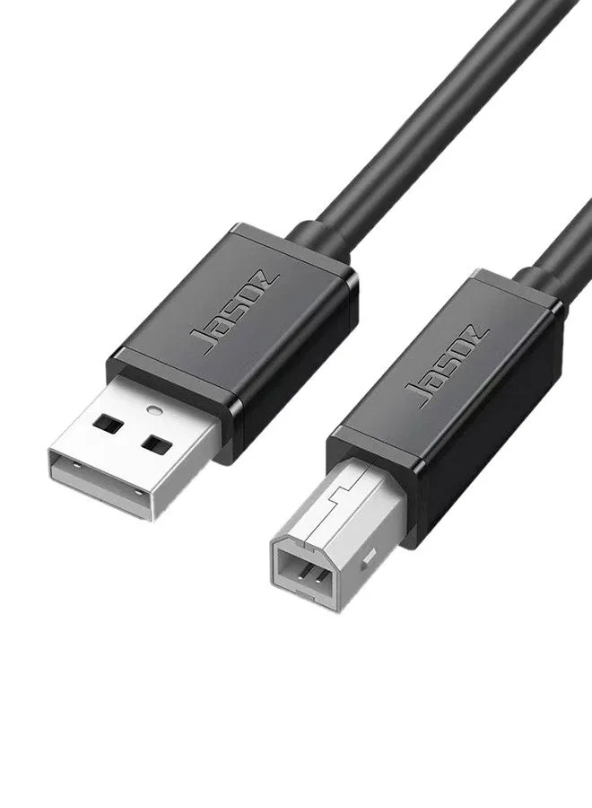 كابل طابعة بمنفذ USB 2.0 لون أسود-1