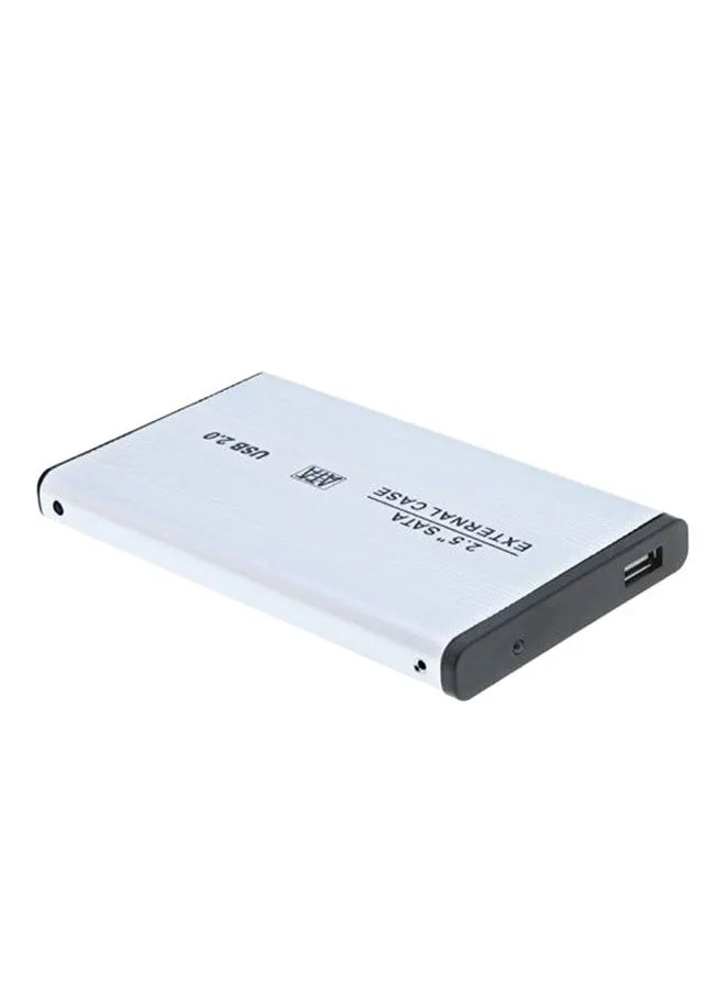 حافظة محول مشغل قرص صلب خارجي USB 2.0 SATA أبيض-1