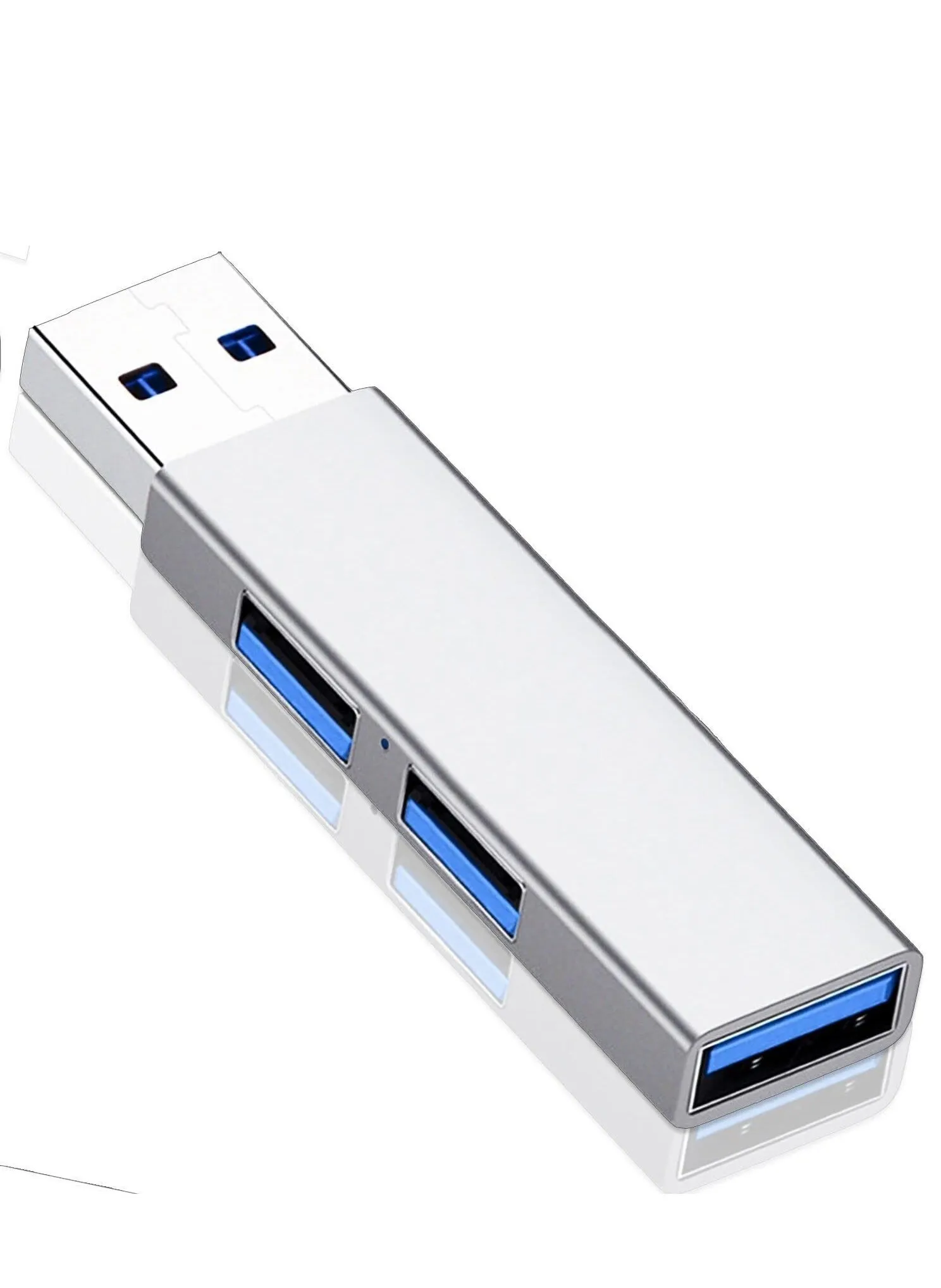 موزع USB 3.0 ، موزع USB ثلاثي المنافذ من الألومنيوم ، موزع USB لأجهزة الكمبيوتر المحمول ، سطح المكتب ، Xbox ، محرك فلاش ، محرك أقراص ثابتة ، طابعة ، كاميرا ، لوحة مفاتيح ، ماوس-1