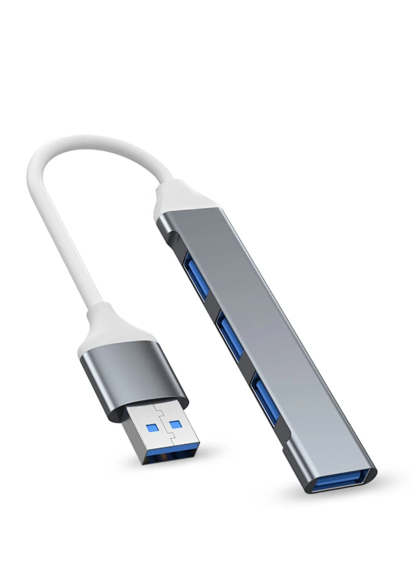 موزع USB 3.0، ملحقات موزع Mini C، بيانات فائقة النحافة لجهاز MacBook Pro/Air 2023، iMac، Surface Pro، XPS، PS5، الكمبيوتر الشخصي، محرك أقراص USB محمول، HDD محمول (رمادي C)-1