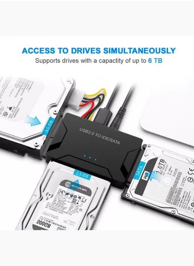 محول متعدد الوظائف وUSB 3.0 لـ SATA وIDE-1