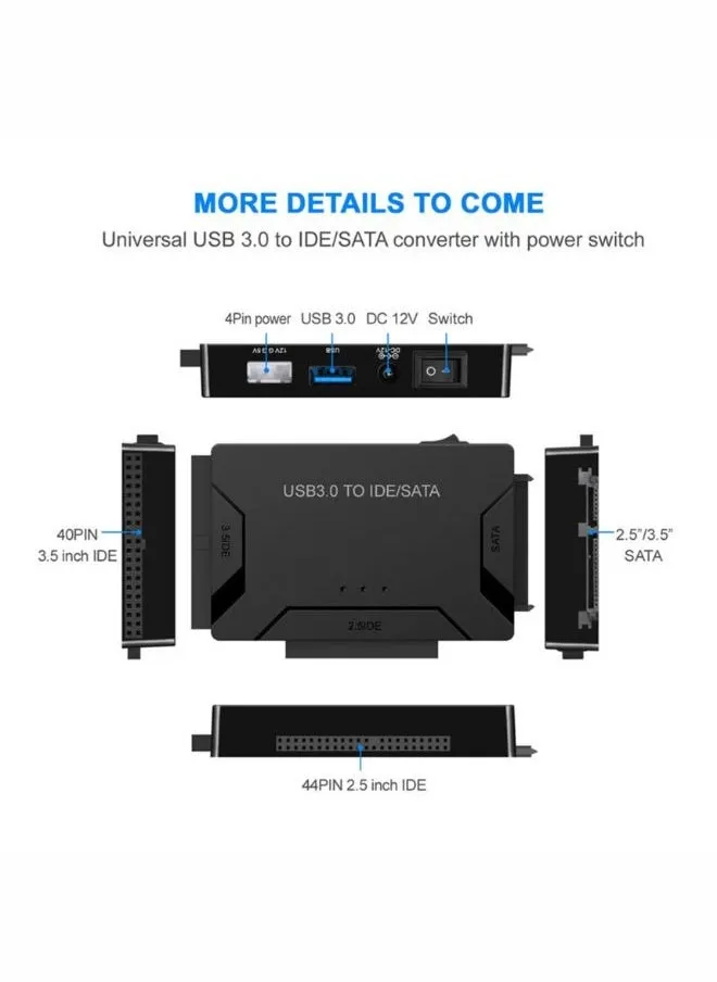 محول متعدد الوظائف وUSB 3.0 لـ SATA وIDE-2