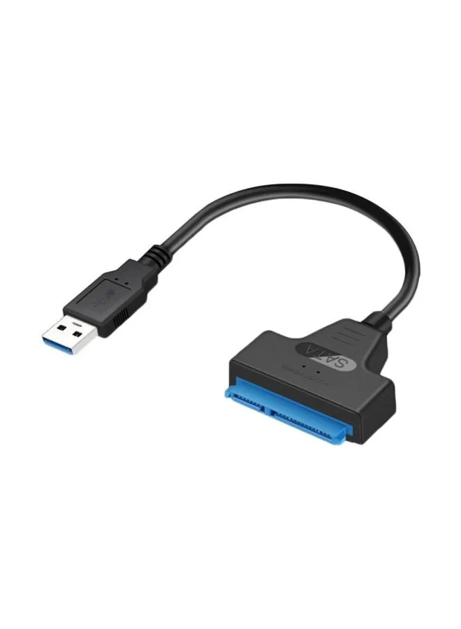 كابل محول لمحرك القرص الصلب بمنفذ USB 3.0 إلى SATA فضي/أسود/أزرق-1