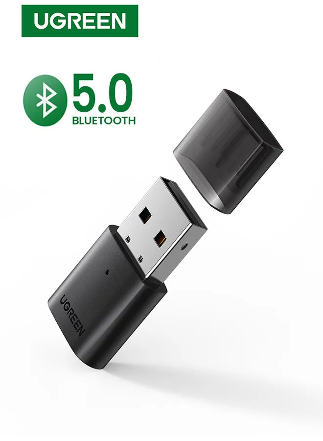 محول بلوتوث USB لجهاز استقبال الصوت 5.0 لوظائف الإنترنت لأجهزة الكمبيوتر واللابتوب. يتصل بالهواتف المحمولة وسماعة الرأس والماوس ولوحة المفاتيح اللاسلكيين رمادي-1