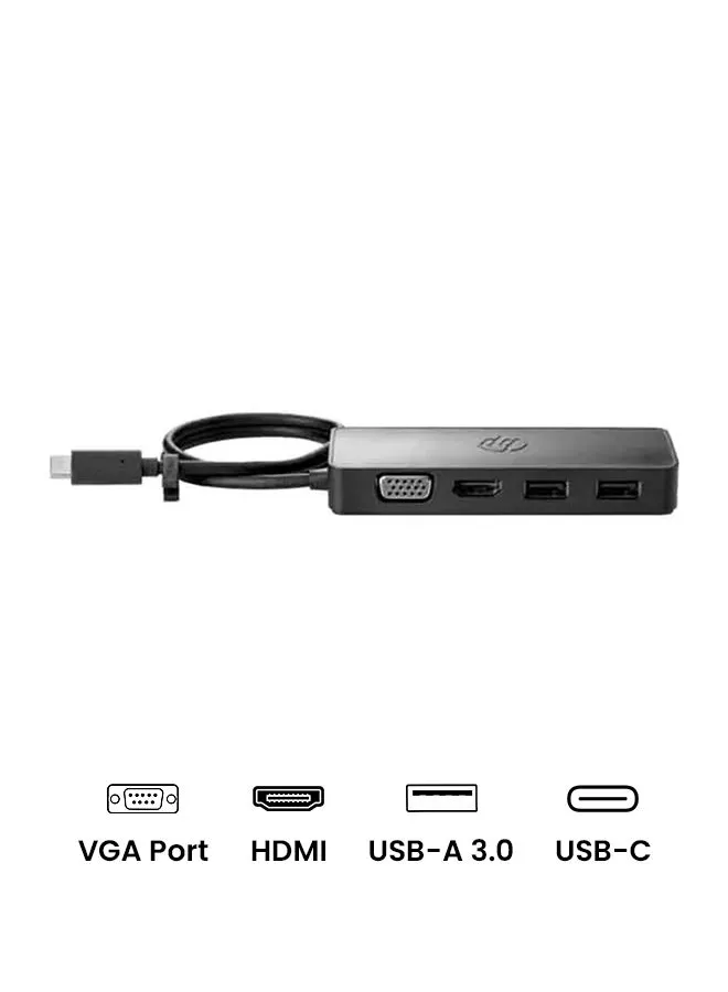 موزع محول USB-C مناسب للسفر أسود-1