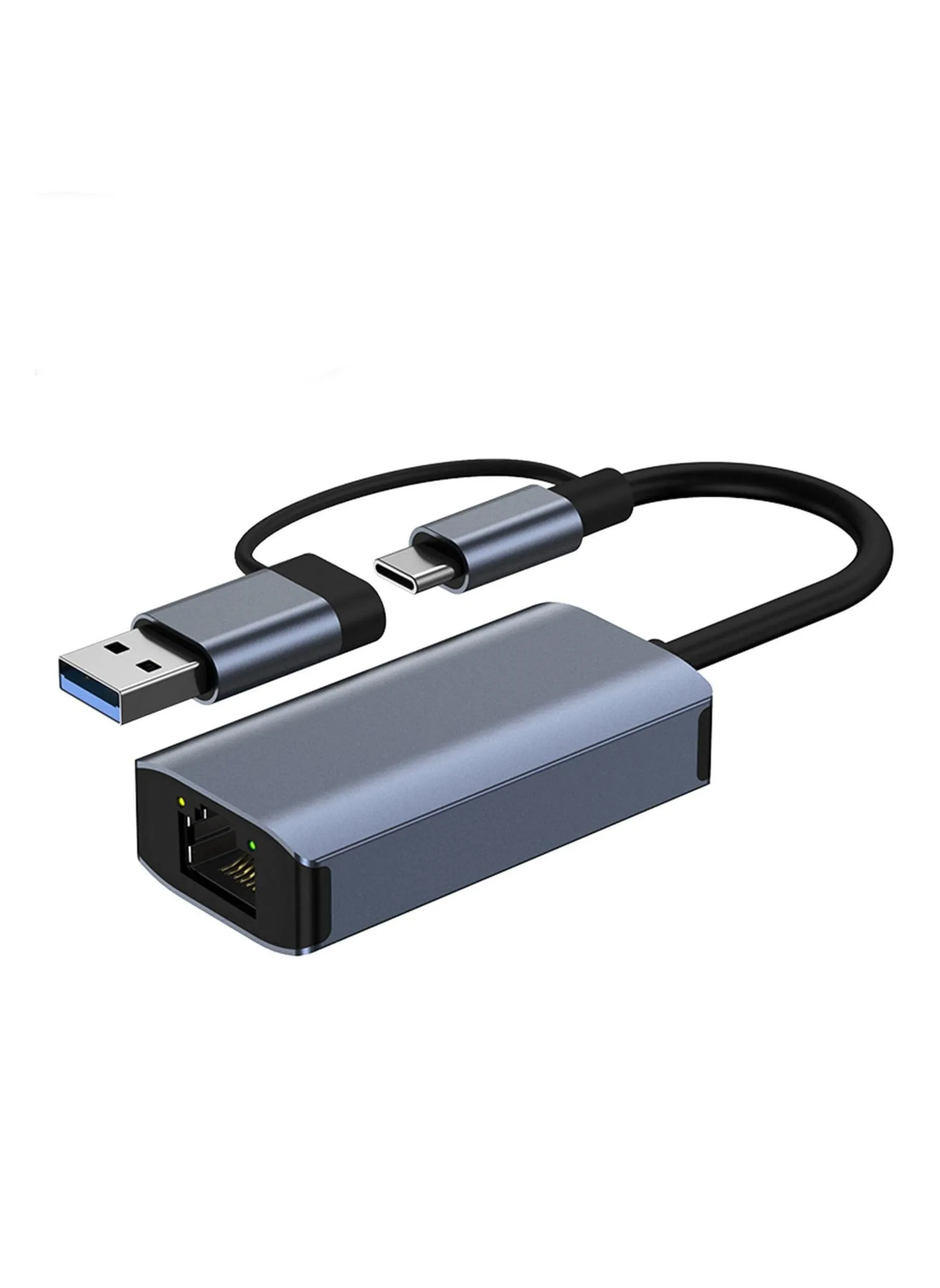 محول إيثرنت USB C، USB سريع إلى إيثرنت، محول Type-C إلى RJ45 يعمل مع MacWindows، محول شبكة محول إيثرنت USB لأجهزة الكمبيوتر المحمولة والأجهزة اللوحية وأجهزة الكمبيوتر-1