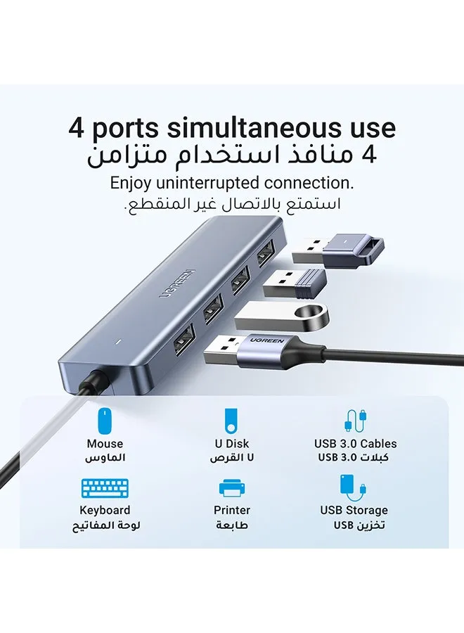 موزع USB C من 4 منافذ USB 3.1 نوع سي الى USB 3.0 متوافق مع أيفون 15 M1 ماك بوك برو/ اير 2021،اي ماك، كروم بوك ايباد اير 4، ديل XPS، ايباد برو 2021-2