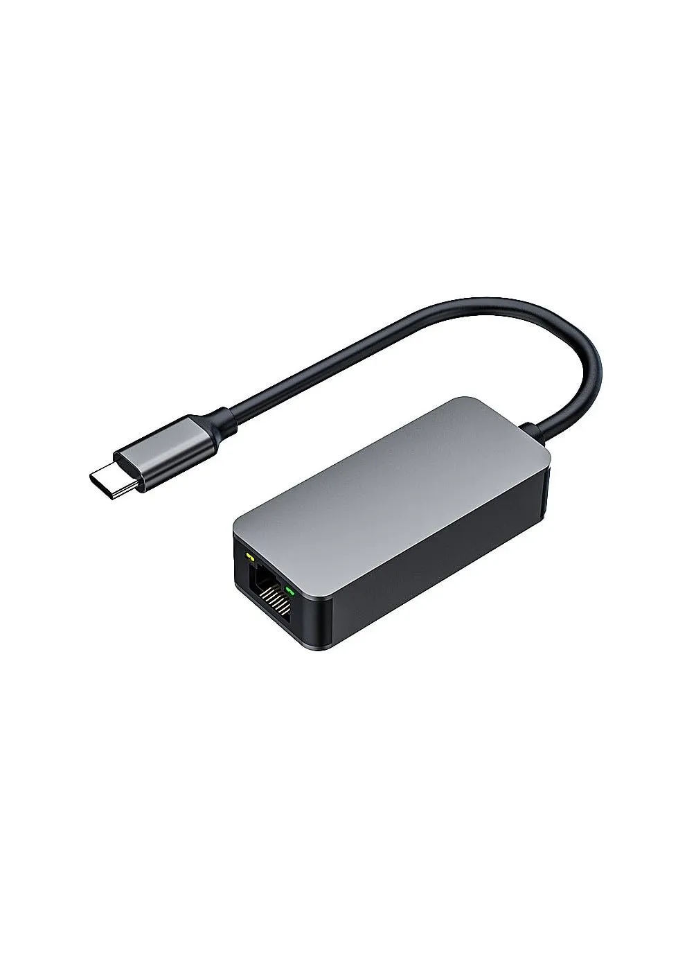 محول USB C إلى Ethernet بسرعة 2.5 جيجابت، محول شبكة سريع، من النوع C إلى RJ45، محول محمول من الألومنيوم من النوع C إلى Ethernet، محول Ethernet إلى USB C مع أنظمة التشغيل Windows7/8/10، XP، Vista، Mac-1