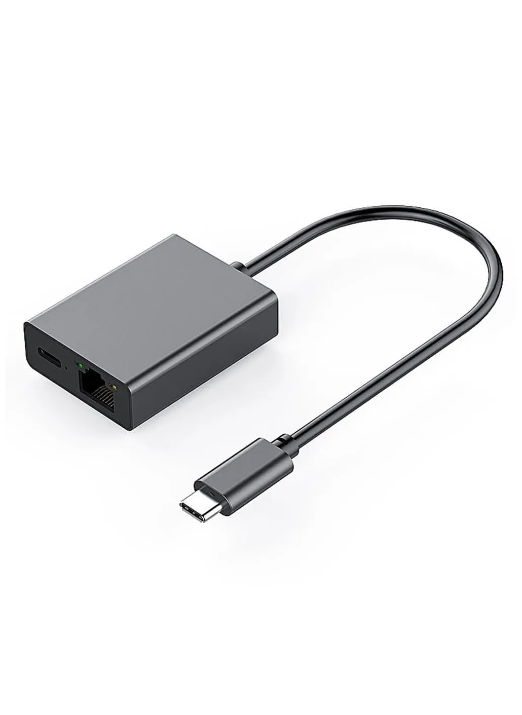 محول USB C إلى Ethernet مع شحن PD 60W - التوصيل والتشغيل، دعم شبكة LAN بسرعة 1000 ميجابت في الثانية، محول USB C إلى Gigabit محمول من الألومنيوم لأجهزة Android وiPad وMacBook والمزيد من أجهزة USB C-1