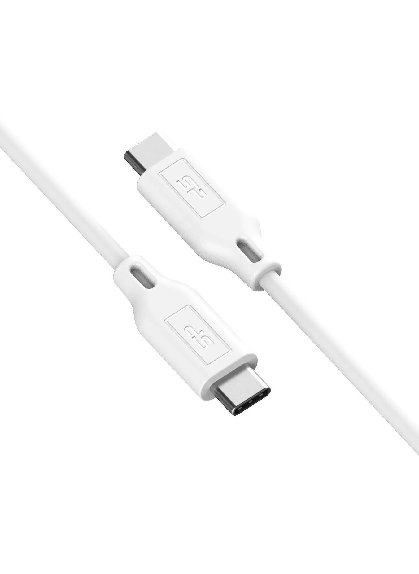 كيبل مزود بمنفذ USB-C إلى منفذ  USB-C بطول 1 متر أبيض-1