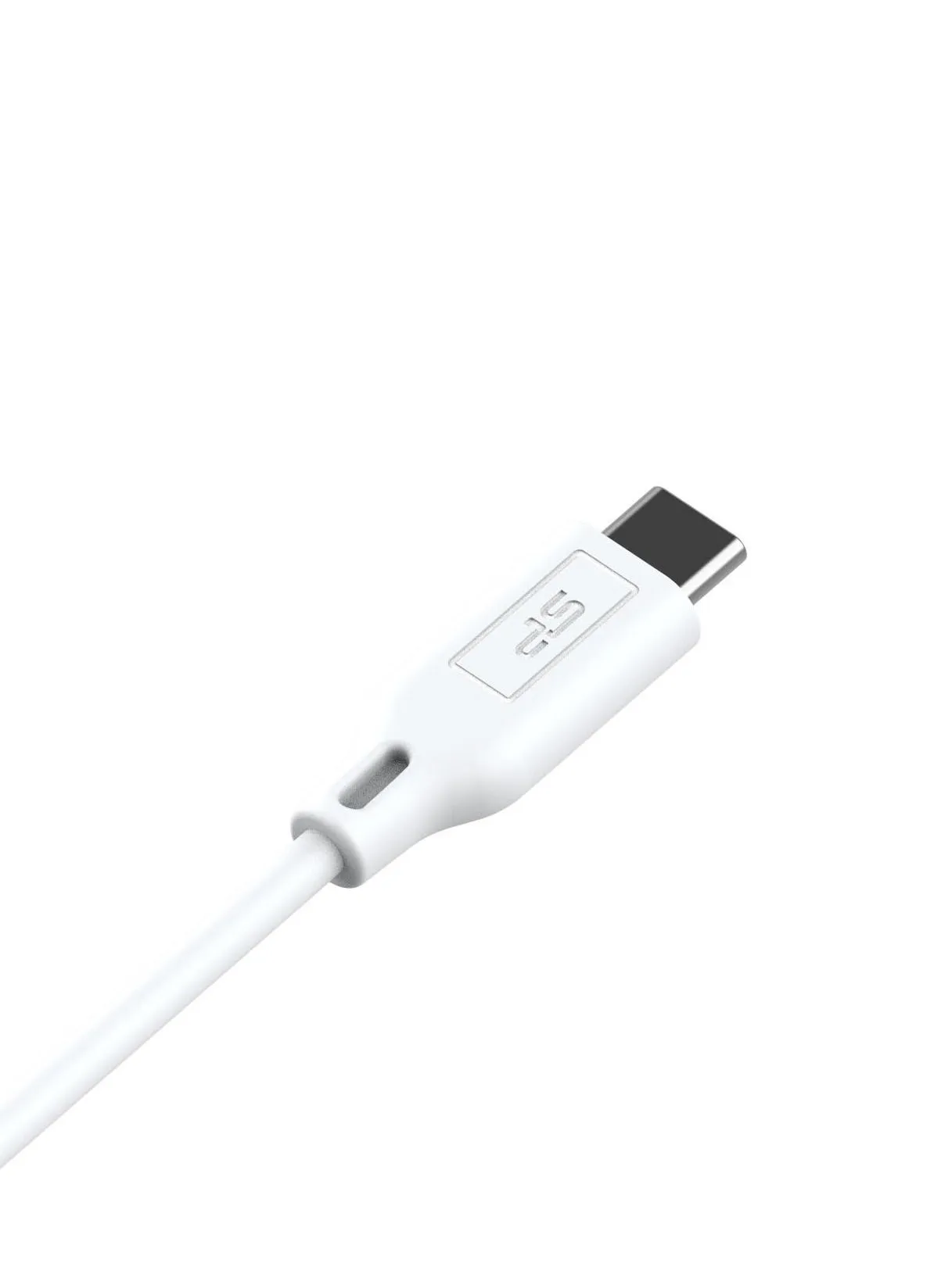 كيبل مزود بمنفذ USB-C إلى منفذ  USB-C بطول 1 متر أبيض-2