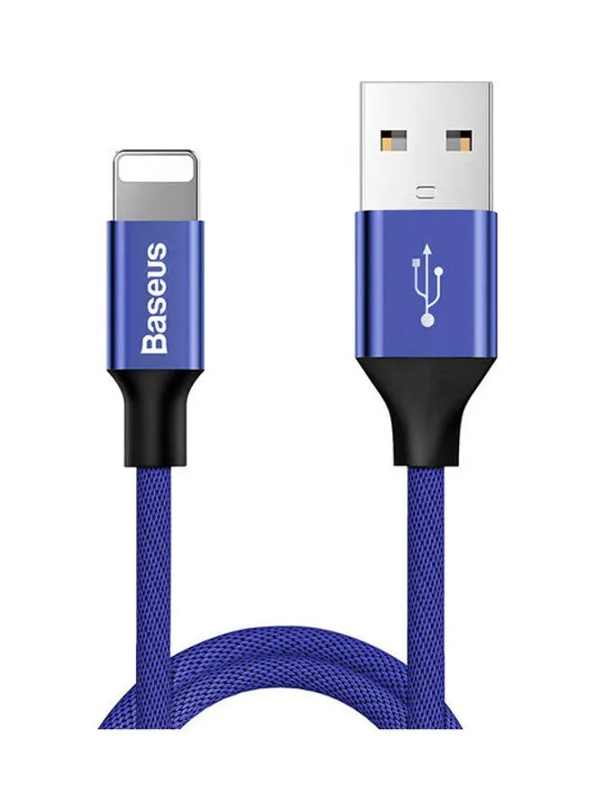 كابل USB لهاتف أبل أزرق-1