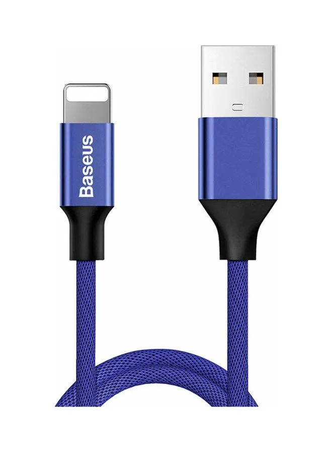 كابل USB لهاتف أبل أزرق-2