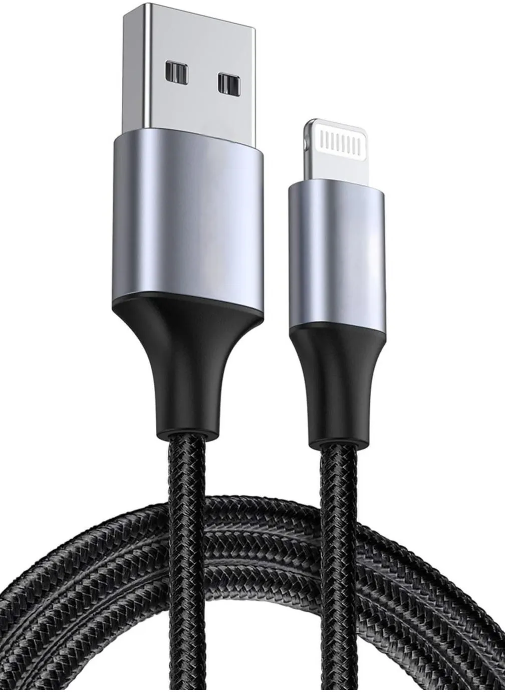 كابل USB للشحن لأجهزة آيفون أسود-1