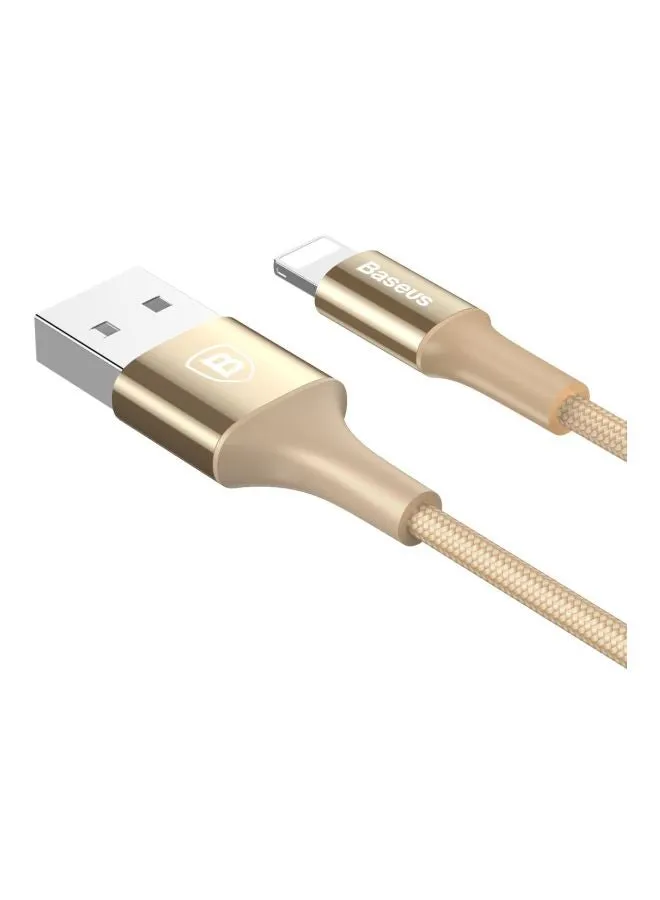 كابل USB لمزامنة البيانات والشحن لهواتف آيفون ذهبي-2