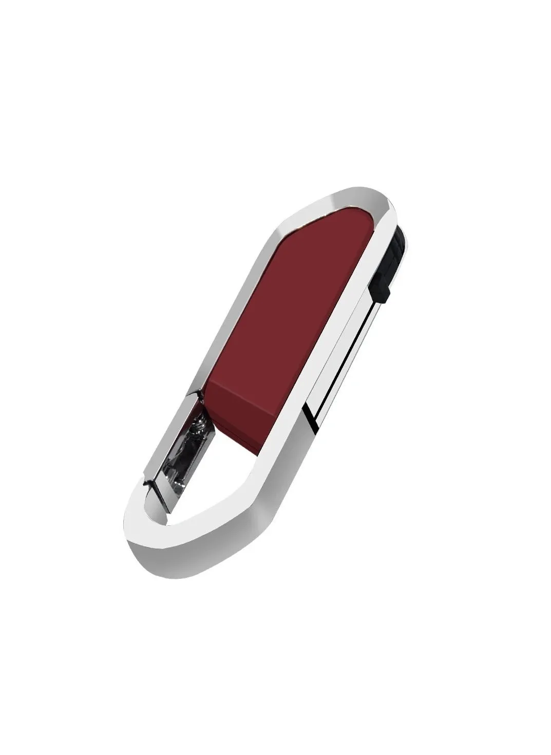 USB Flash Drive, Portable Metal Thumb Drive with Keychain, USB 2.0 Flash Drive Memory Stick, Convenient and Fast Pen Thumb U Disk for External Data Storage, (1pc 32GB Red)-1