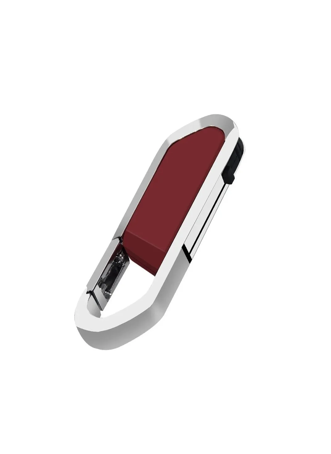 USB Flash Drive, Portable Metal Thumb Drive with Keychain, USB 2.0 Flash Drive Memory Stick, Convenient and Fast Pen Thumb U Disk for External Data Storage, (1pc 8GB Red)-1