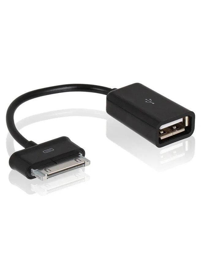 طقم كيبل USB Host OTG لجهاز سامسونج جالاكسي تاب أسود-1