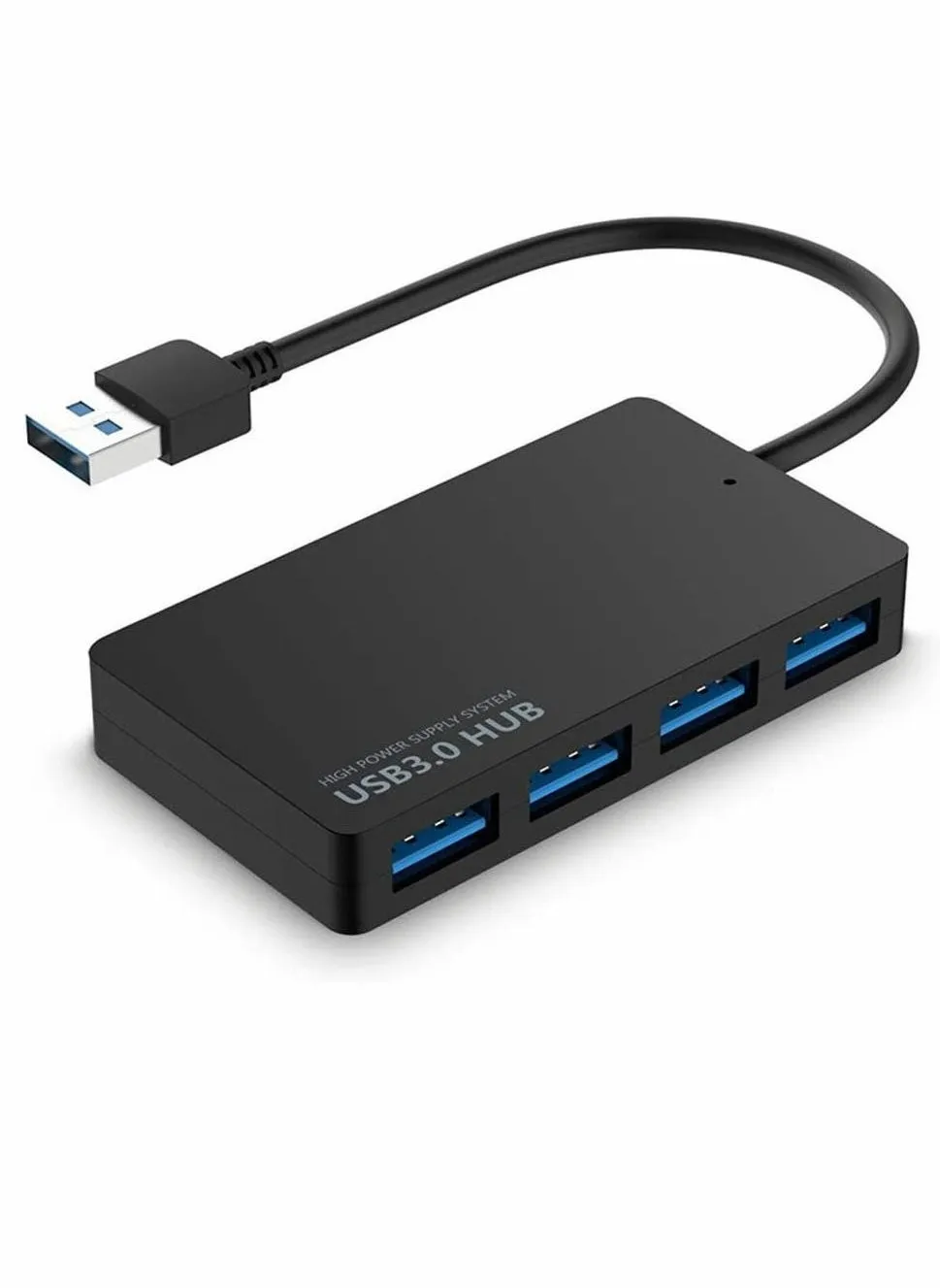 محول USB Hub 4 منافذ 3.0، مقسم فائق النحافة، موسع بيانات عالي السرعة 5 جيجابت في الثانية لأجهزة MacBook وMac Pro وMini وiMac وSurface XPS والكمبيوتر الشخصي ومحرك الأقراص المحمول والقرص الصلب المحمول-1