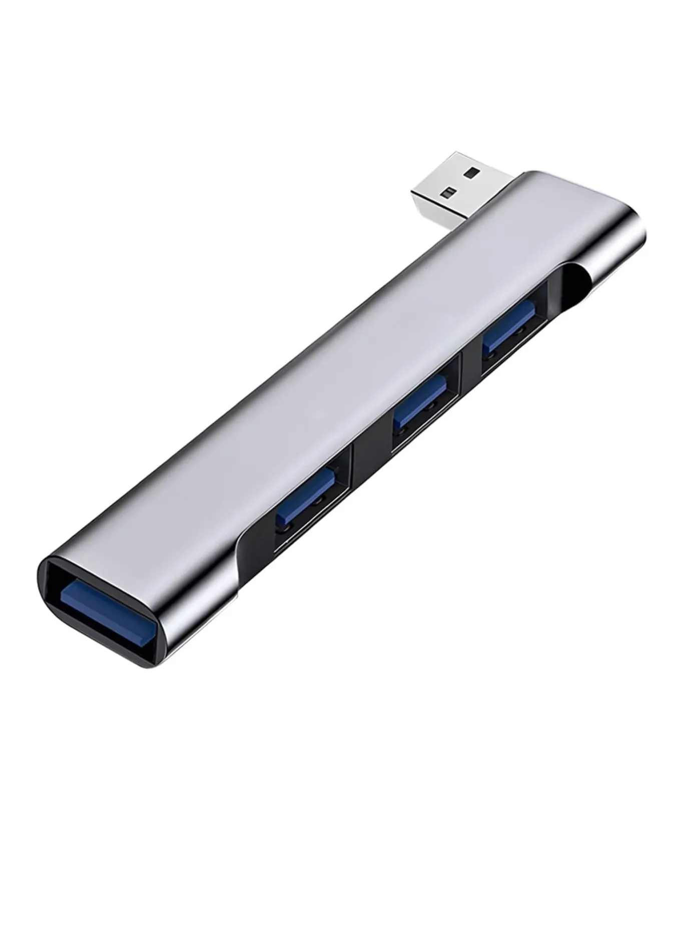 موزع USB 4 منافذ USB 3.0 صغير موزع USB محمول لأجهزة الكمبيوتر المحمولة موزع USB لأجهزة الكمبيوتر المحمولة وأجهزة MacBook ووحدة التحكم ومحرك أقراص فلاش والطابعة والكاميرا ولوحة المفاتيح والفأرة والمزيد من أجهزة USB موزع USB للأجهزة اليمنى-1