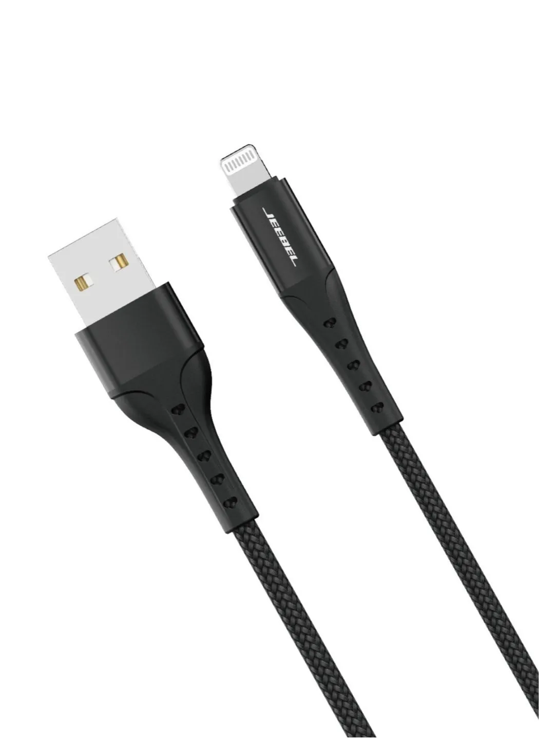 كابل USB-LIGHTNING قماش معتمد من ابل سلك متين ذات جودة عالية 2 متر-1