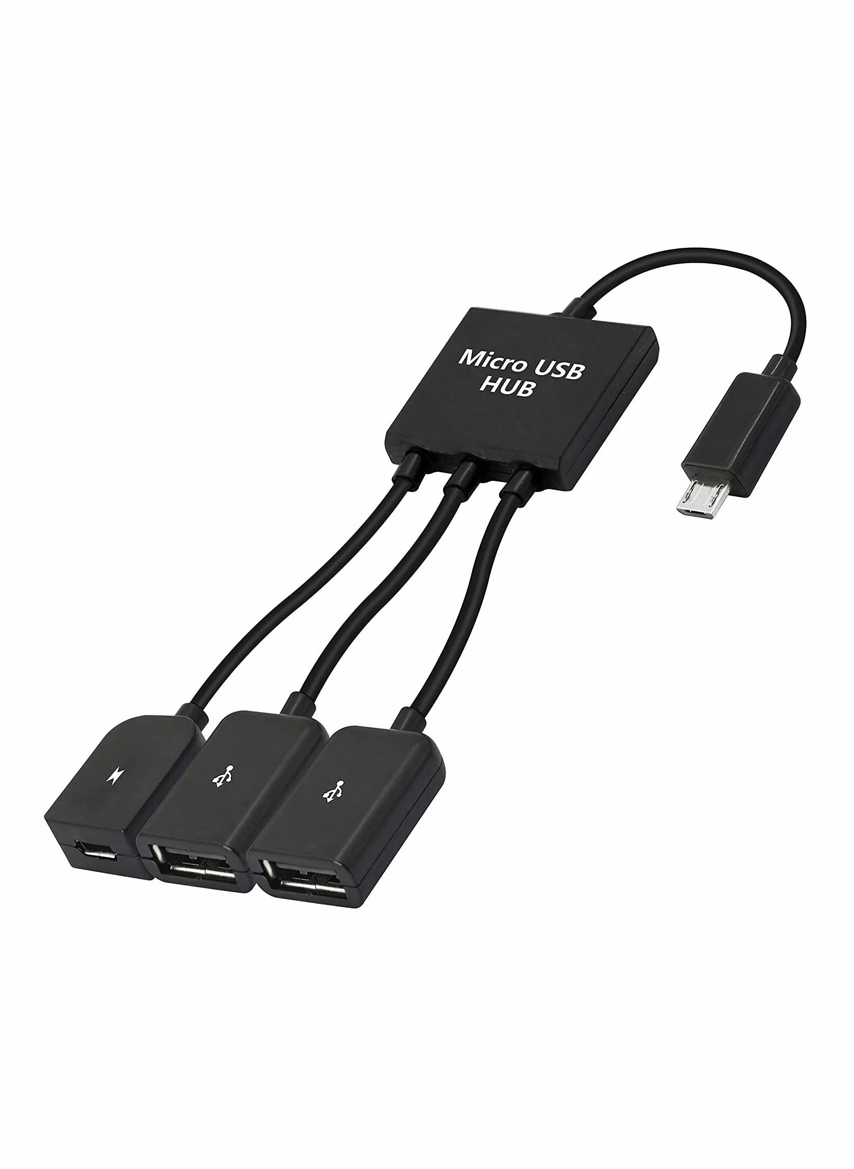 USB إلى كبل USB مزدوج ، من أجل Micro USB Male إلى 2 USB Female OTG Splitter ، للإناث الصغيرة ، لأجهزة الكمبيوتر اللوحي التي تعمل بنظام Android ، والهاتف الذكي ، والمزيد-1