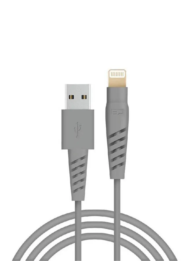 كابل USB إلى Lightning رمادي-1