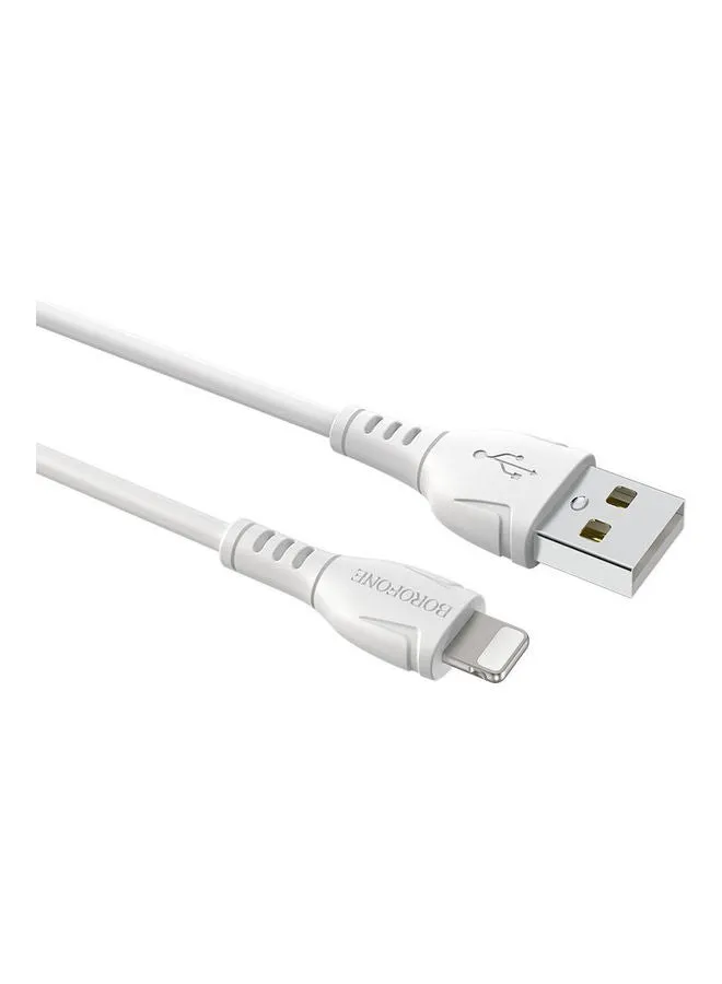 كابل شحن من USB إلى لايتنينج أبيض-1