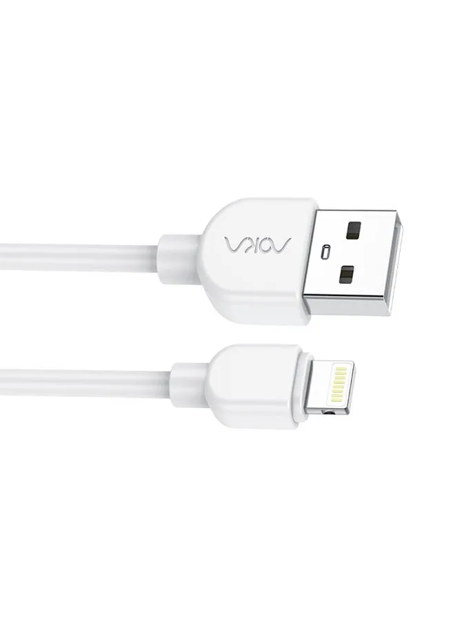 كابل شحن بيانات سريع من USB إلى Lightning AC-W124L - أبيض-2