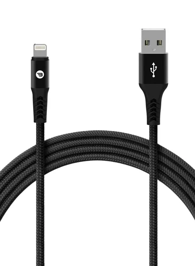 USB To Lightning Port Data Cable Black-1