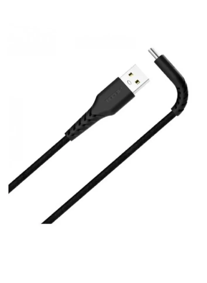 كيبل USB إلى Type C بطول 120 سم، قماش أسود-2