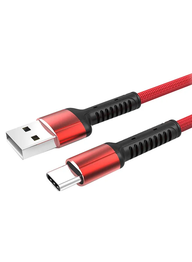 كابل شحن ومزامنة بيانات USB إلى Type-C لهاتف أبل آيفون أسود/أحمر-1